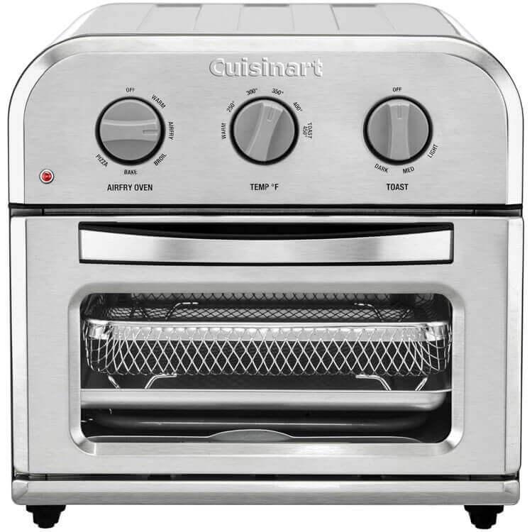 Cuisinart Compact Toaster Oven with bagel setting, space-saving design for apartments