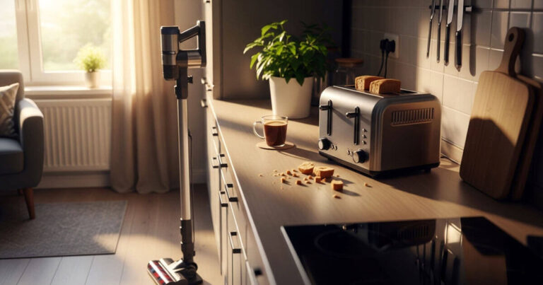 Best Compact Vacuums for Small Kitchens - Cordless Vacuum Ready for Crumbs