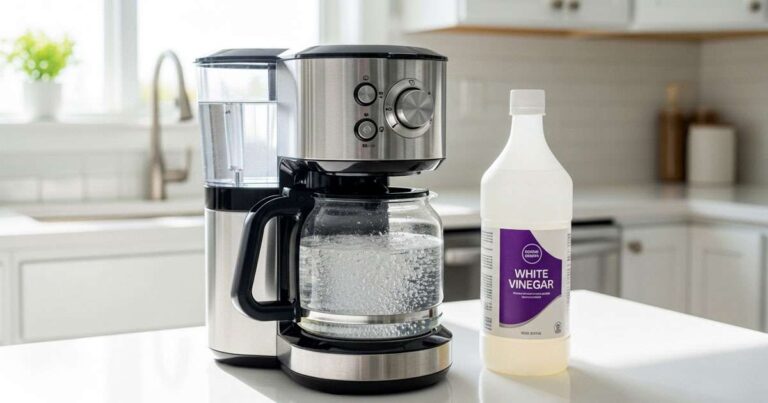 How to descale a coffee maker using white vinegar solution step by step guide