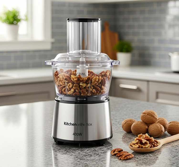 Kitchen in the Box mini food processor with glass bowl most powerful chopper for apartments