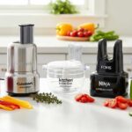 Five best mini food processors for apartments on counter including KitchenAid, Cuisinart, and Zyliss Easy Pull
