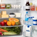 How to organize a small refrigerator with clear bins and labeled containers for space-saving storage