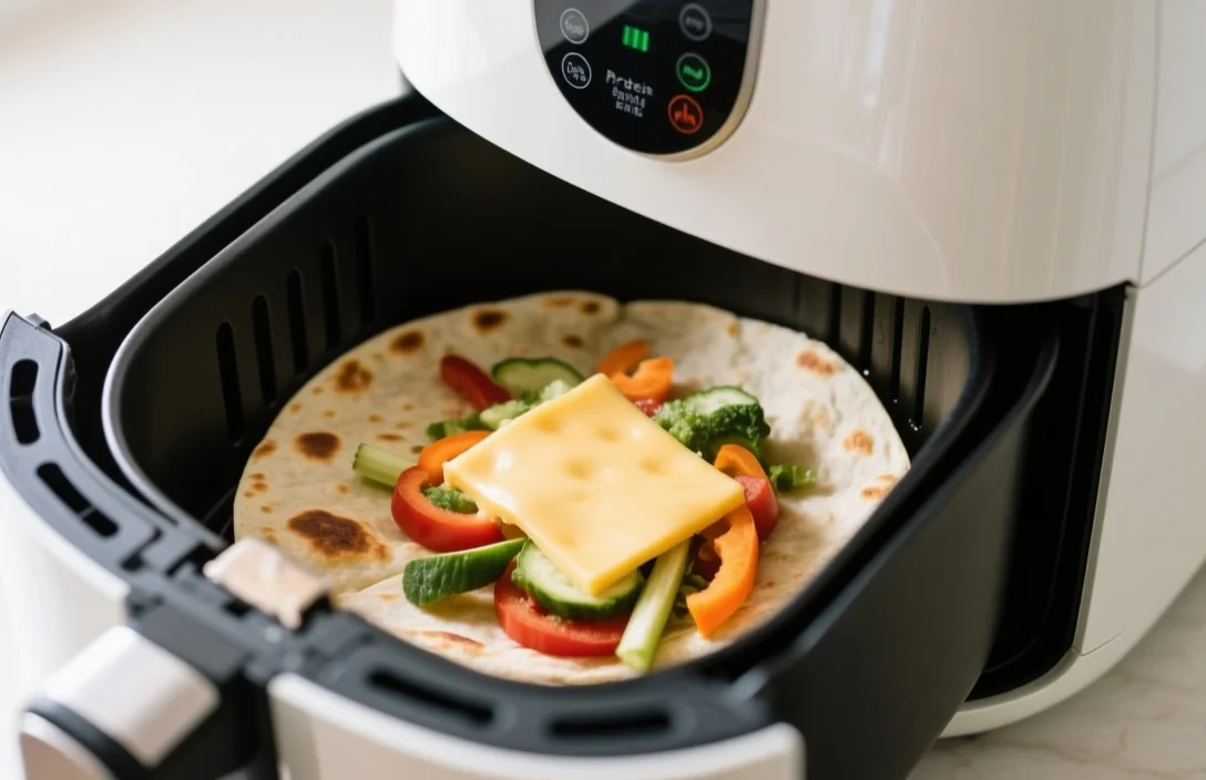 Adding Protein and Vegetables to Your Cheese Quesadillas - how to make cheese quesadillas in air fryer​