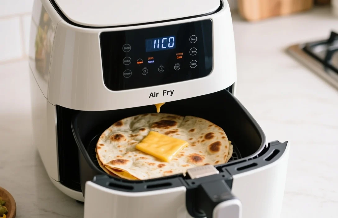 Air Fryer Temperature and Cooking Time for Quesadillas - how to make cheese quesadillas in air fryer​