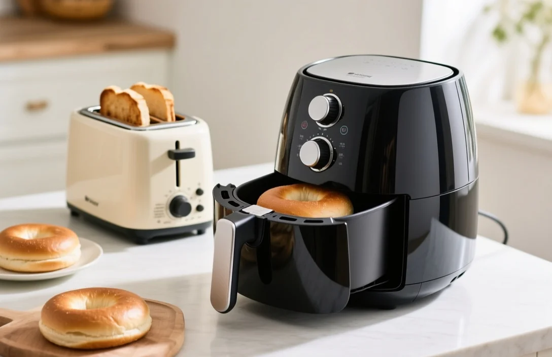 Air Fryer vs Traditional Toaster for Bagels - how to toast bagels in air fryer