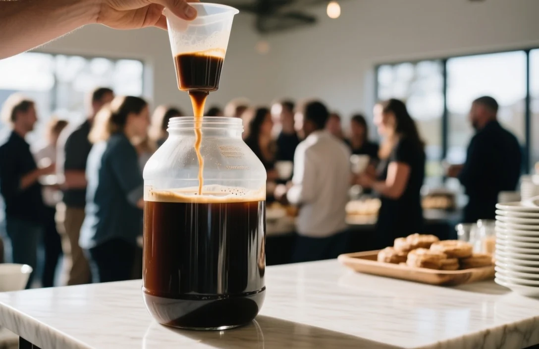 Calculating coffee volume for large group catering - how many people will a gallon of coffee serve​