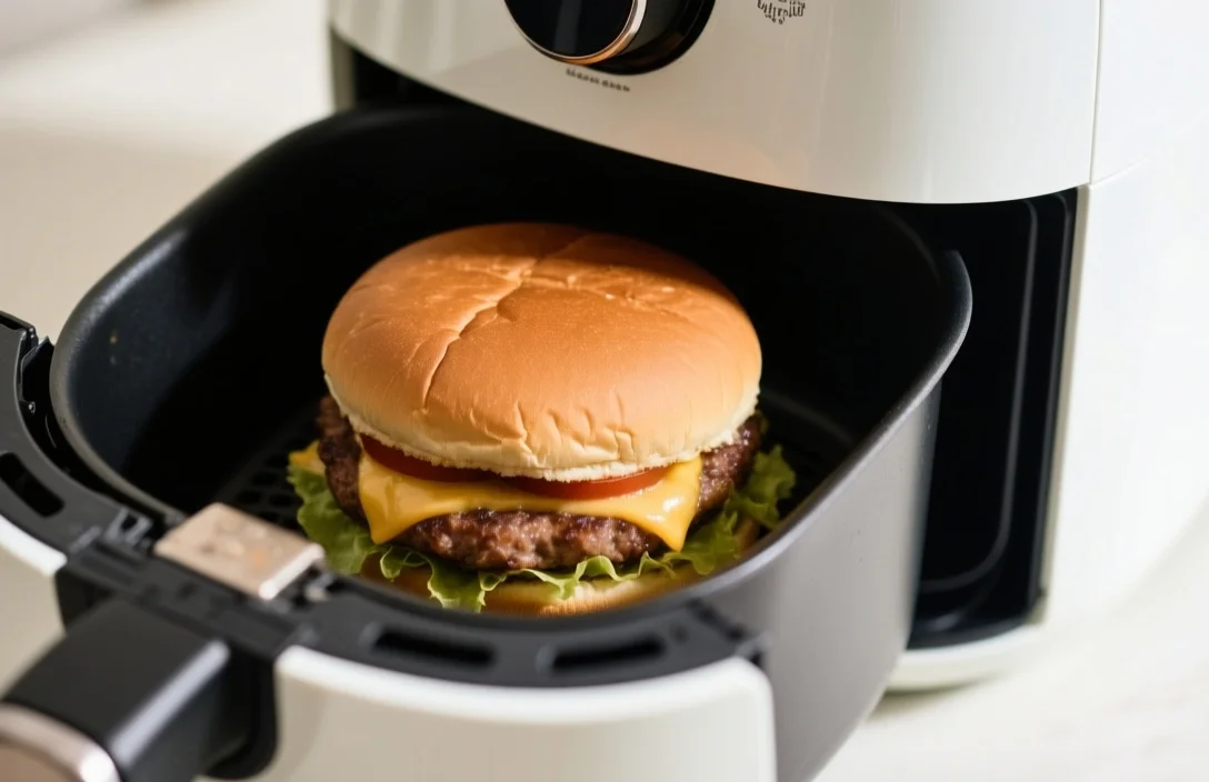 Checking Bubba Burgers for Perfect Doneness - how to cook a bubba burger in an air fryer
