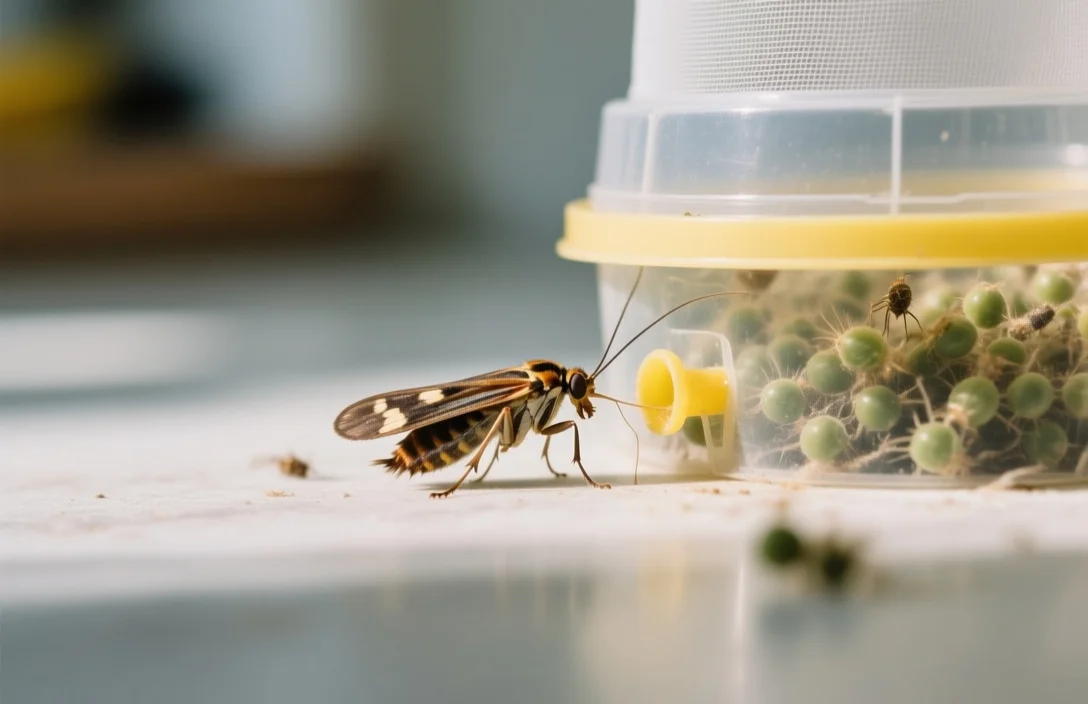 Deploying pheromone traps to monitor adult moth activity - how to get rid of kitchen moths​