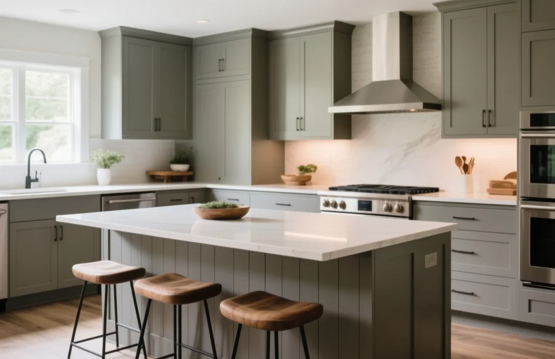 Ergonomic spacing between island seating and perimeter cabinets - how much of an overhang on a kitchen island​