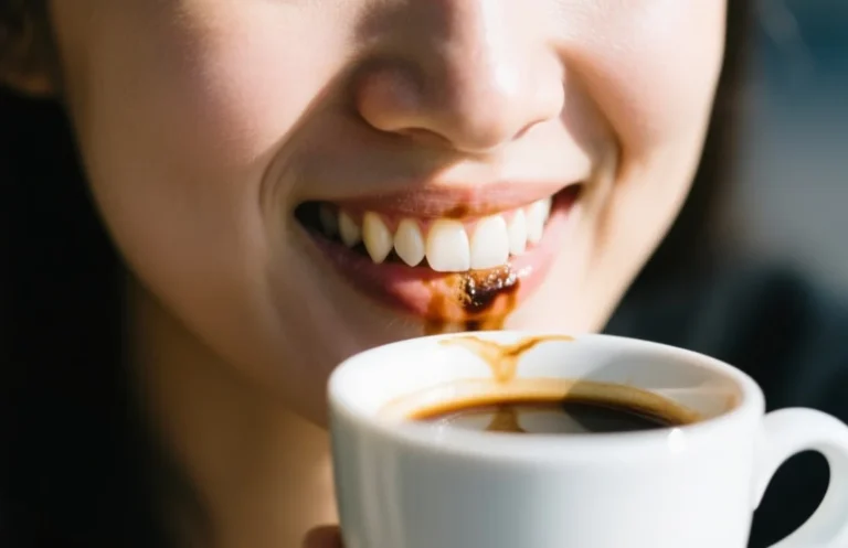 how do you prevent coffee from staining your teeth