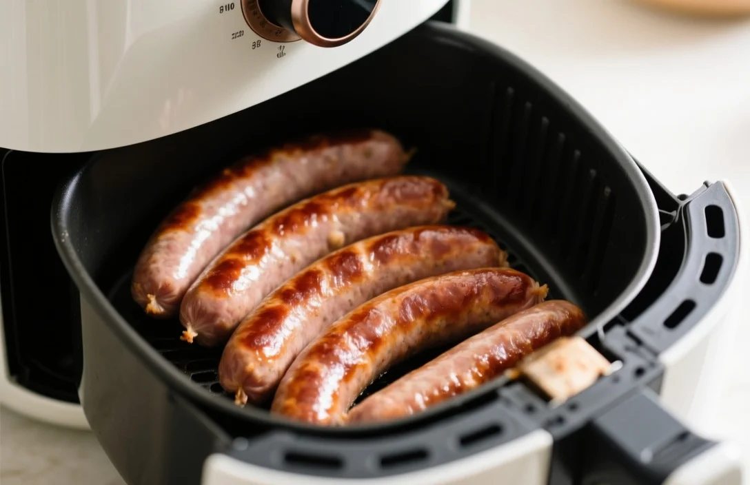 how long to cook deer sausage in air fryer