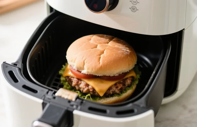 how long to cook frozen turkey burger in air fryer​