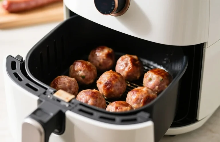 how long to cook sausage balls in air fryer​
