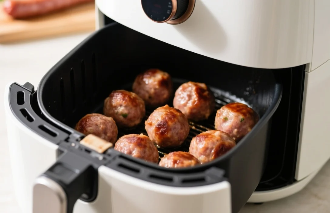 how long to cook sausage balls in air fryer​