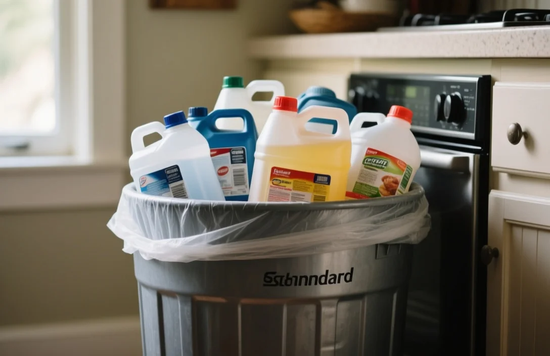 how many gallons is a standard kitchen trash can