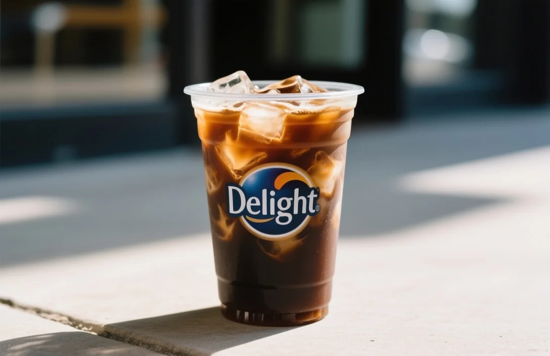 how much caffeine is in delight iced coffee