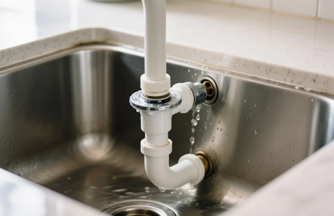 Maintaining Watertight Joints - how to connect a kitchen sink drain