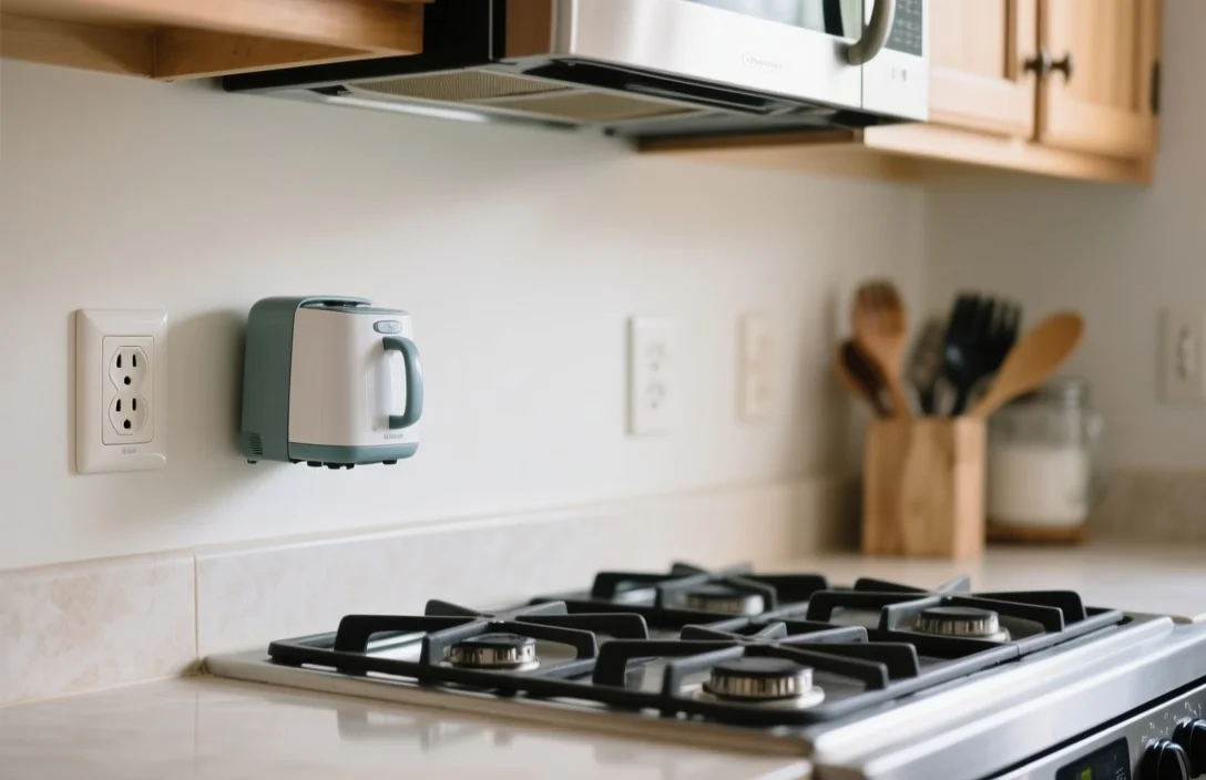 Position Small Appliances to Block Wall Plugs - how to hide outlets in kitchen​