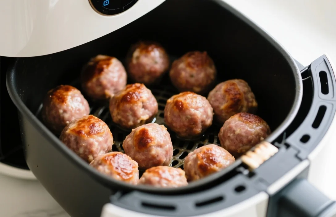 Preparing Sausage Balls for Air Frying - how long to cook sausage balls in air fryer​