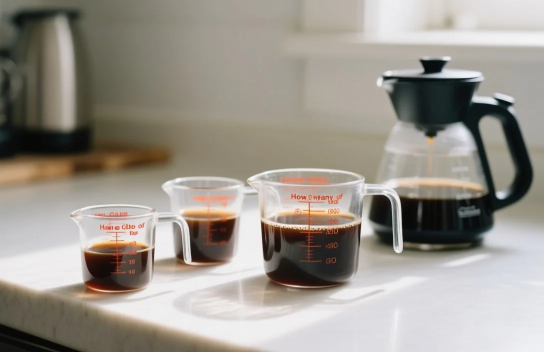 Standard Measuring Cups vs Coffee Maker Cups - how many tbsp of coffee for 8 cups of water
