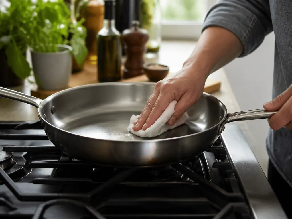 A Better Seasoning Routine - how to season a stainless steel pan