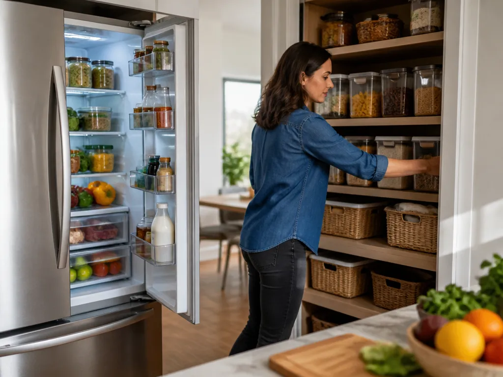 Arrange the Pantry and Fridge for Quick Meal Assembly - how to organize kitchen for meal prep