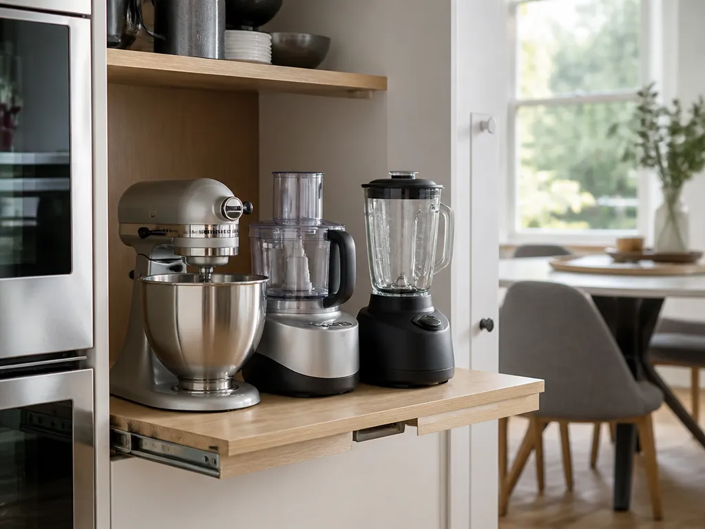 Arranging heavy mixers and blenders for easy access - how to organize kitchen appliances