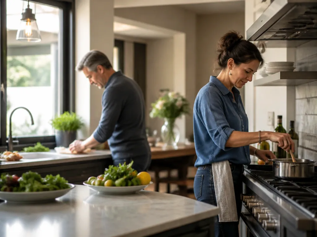 Choose a Layout With Separate Work Edges - how to organize kitchen for multiple cooks