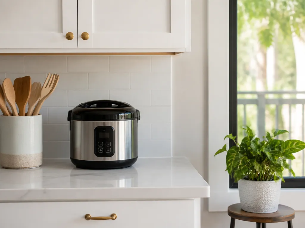 Choose Between Countertop and Cabinet Storage - how to organize a kitchen for small appliances