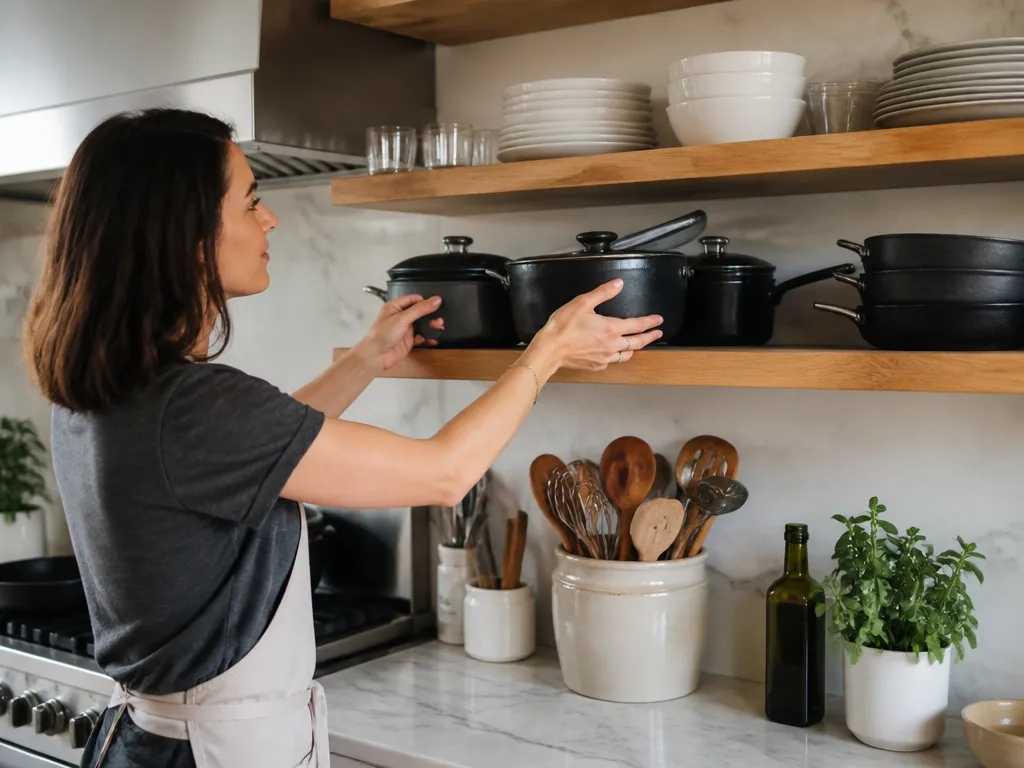 Daily storage has clear tradeoffs: - how to arrange kitchen tools by cooking frequency