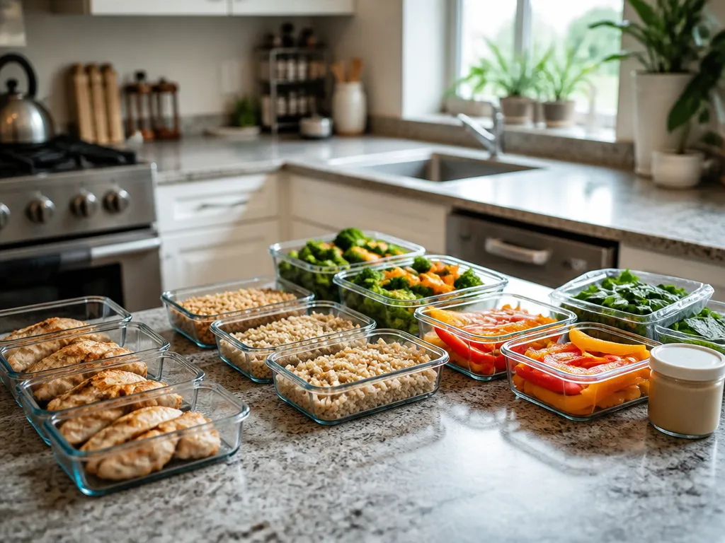 Divide the Counter Into Meal Prep Zones - how to organize kitchen for meal prep
