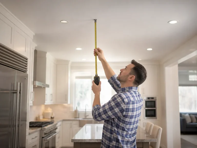 how far apart should recessed lights be in a kitchen