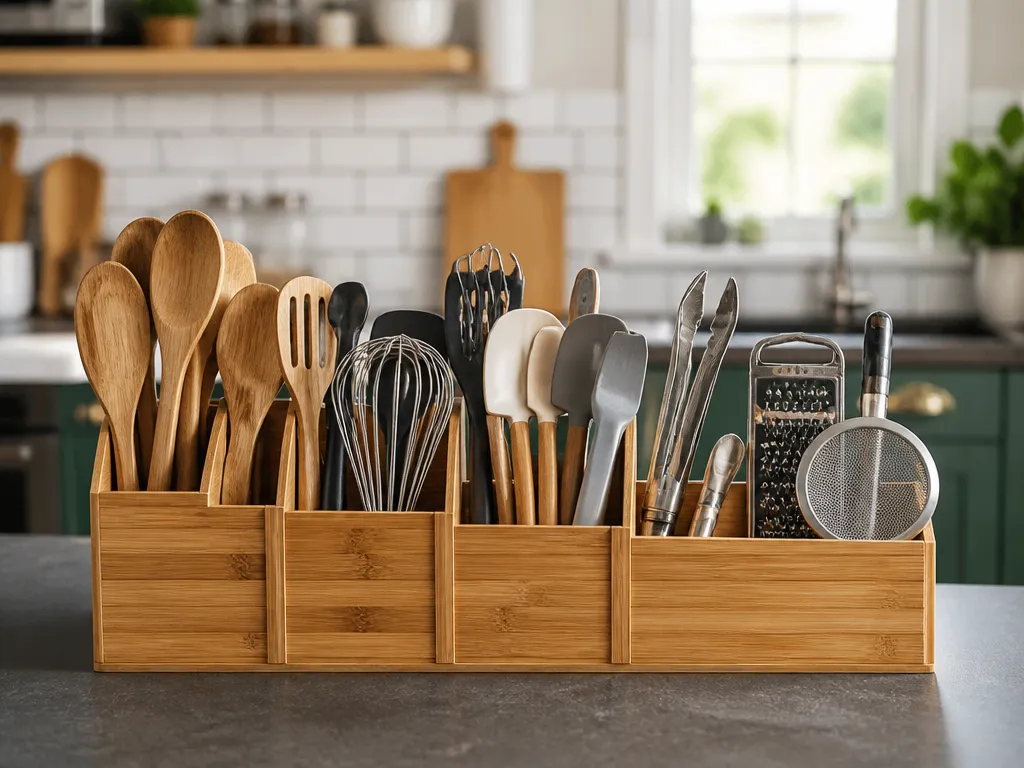 how to arrange kitchen tools by cooking frequency