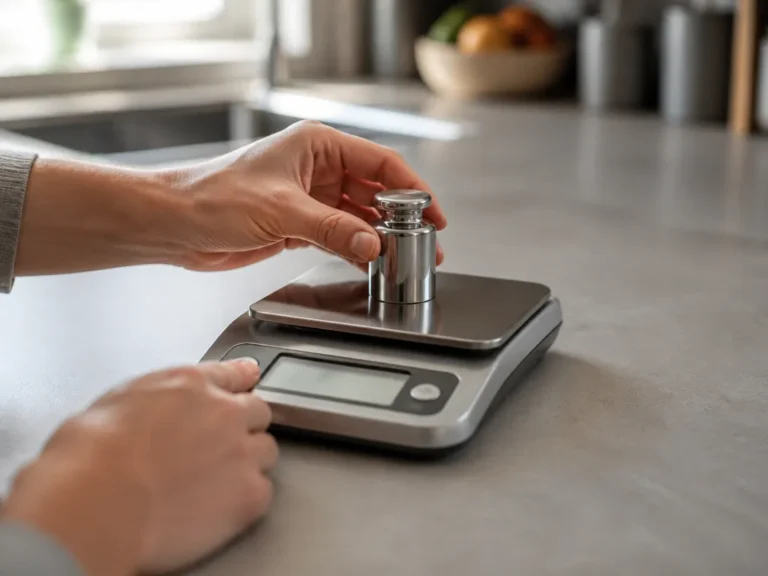 how to calibrate a kitchen scale