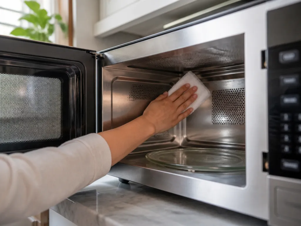 how to clean a microwave without harsh chemicals