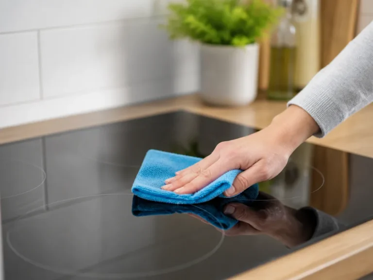 how to clean an induction cooktop surface