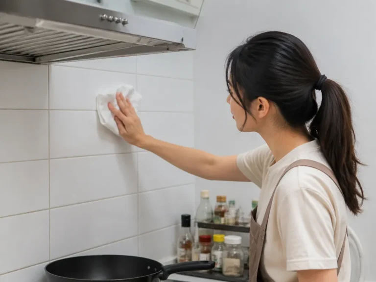 how to clean grease off kitchen walls