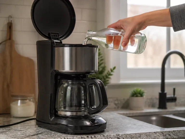 how to descale a coffee maker with vinegar