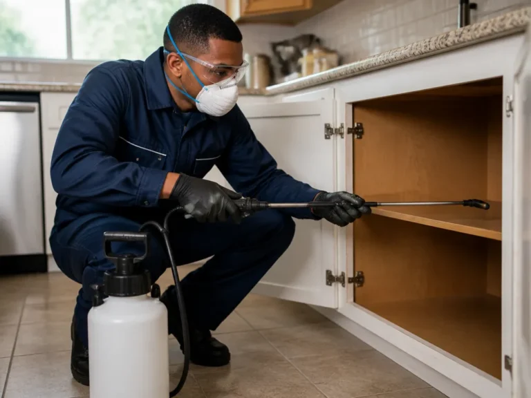 how to get rid of roaches in kitchen cabinets