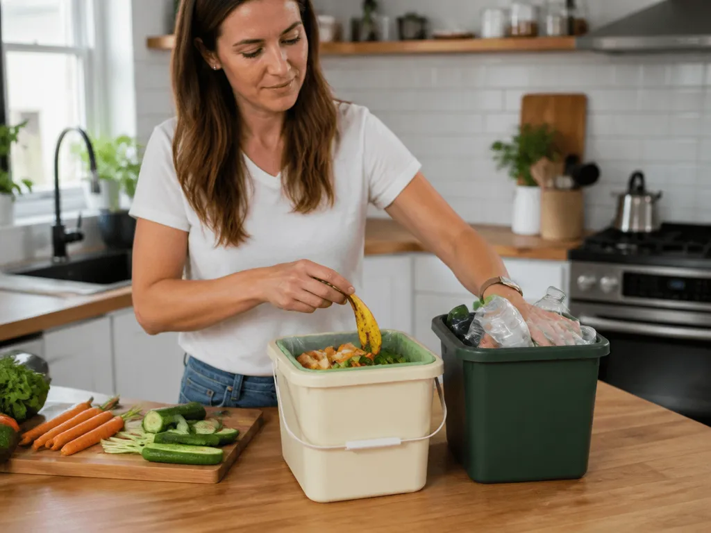 how to organize kitchen waste and recycling