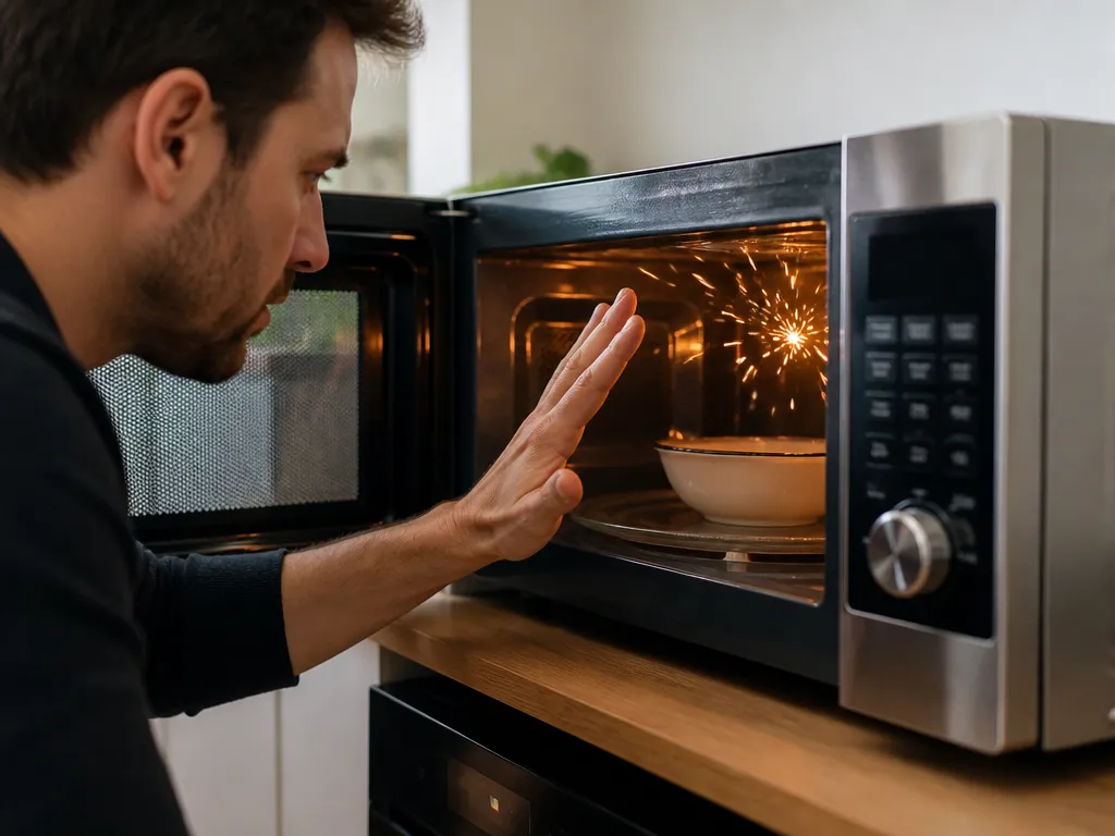 how to stop a microwave from sparking