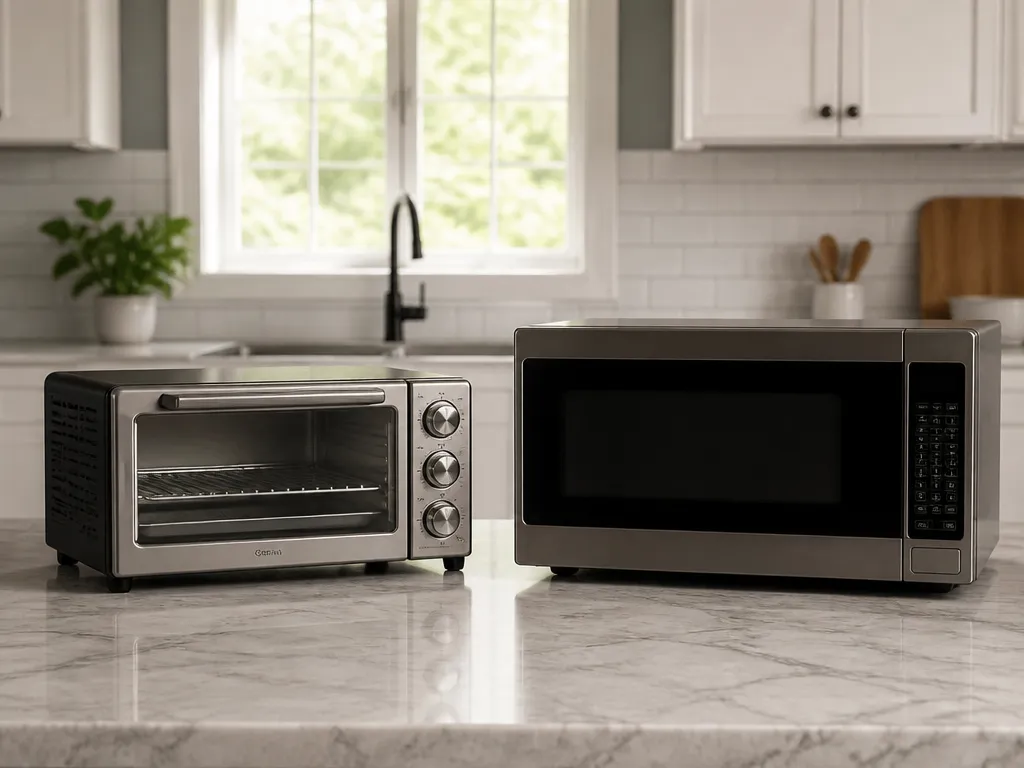 how to use a toaster oven vs microwave