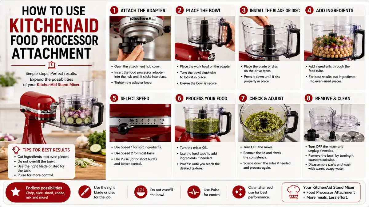 How To Use Kitchenaid Food Processor Attachment