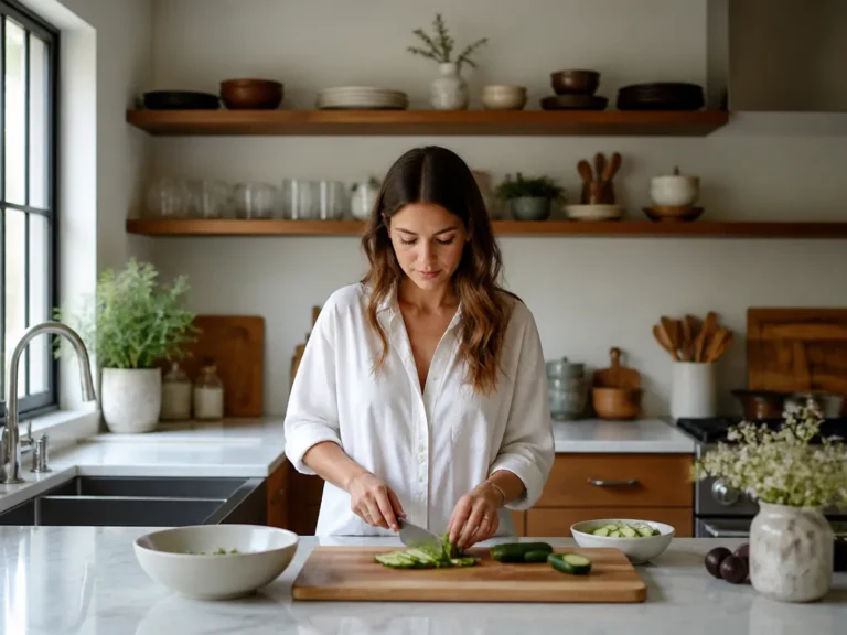 how to use open shelving in kitchen