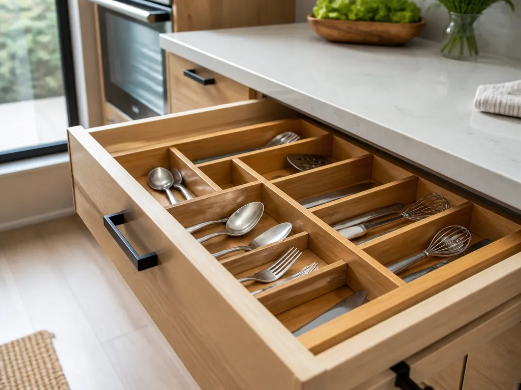 Materials and Finishes That Handle Kitchen Moisture - how to choose drawer dividers for kitchen