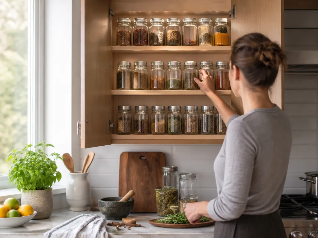 Organize Your Spice Cabinet Around Cooking Style - how to organize spice cabinet by cooking style