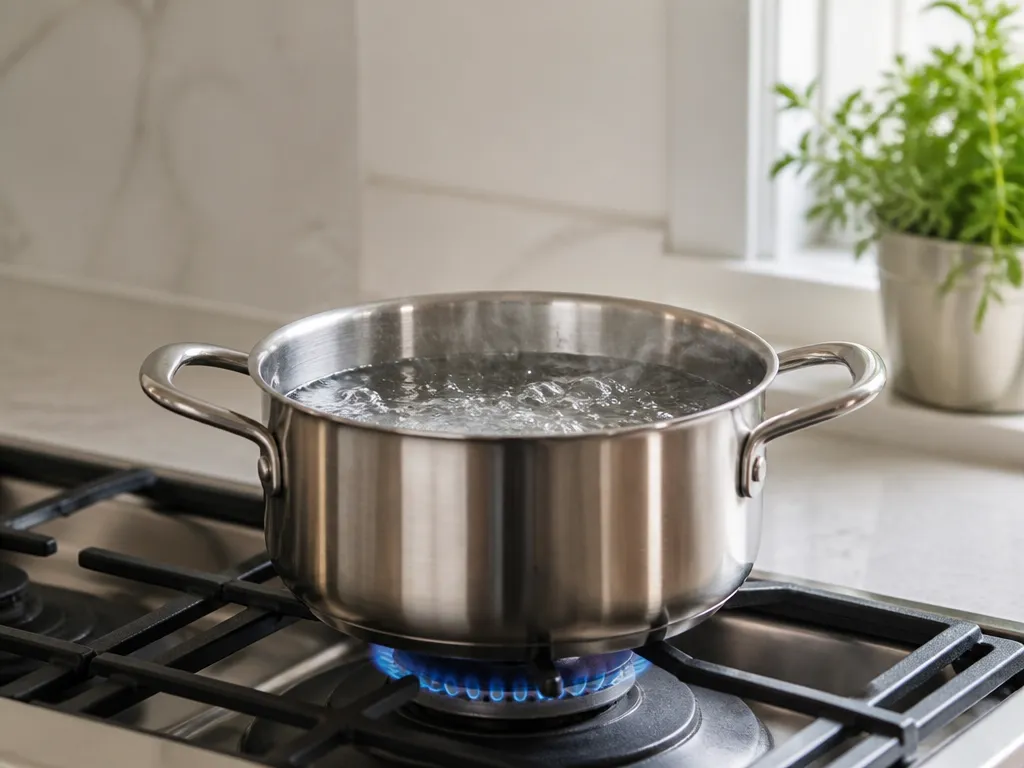 Prepare the Stainless Steel Pot - how to boil water in stainless steel pot