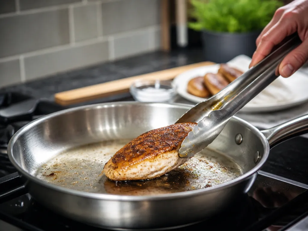 Quick Method for Nonstick-Style Cooking - how to cook on stainless steel without sticking