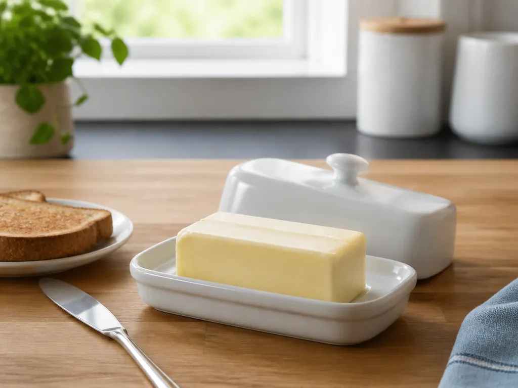 Set Up Your Butter Dish Correctly - how to use a butter dish