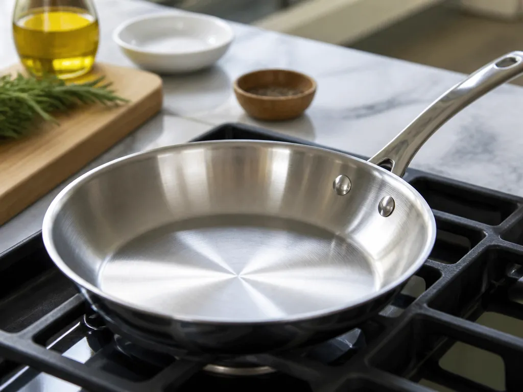 Set Up Your Stainless Steel Pan - how to cook with stainless steel pans